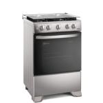 Electrolux FE4ISR Cocina 4 Quemadores Efficient VaporBake Parrilla Hierro Fundido Plata