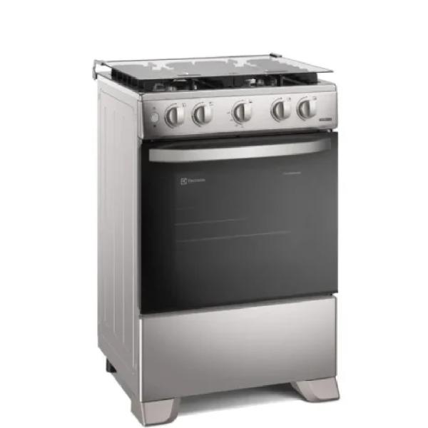 Electrolux FE4ISR Cocina 4 Quemadores Efficient VaporBake Parrilla Hierro Fundido Plata