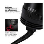 Revlon RVDR5222TLA2 Cepillo Profesional Iónico 3 Temperaturas Tecnología Anti-Frizz Negro