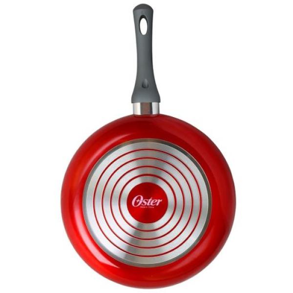 Oster Sartén Profesional 24cm Antiadherente Duradero Fácil Limpieza Diseño Moderno Rojo