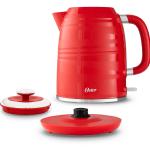 Oster BVSTKT4177R Hervidor Eléctrico 1.7L 1500W Apagado Automático Base Giratoria 360° Rojo