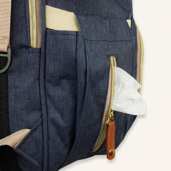 Mochila Pañalera Multifuncional con Monedero Integrado