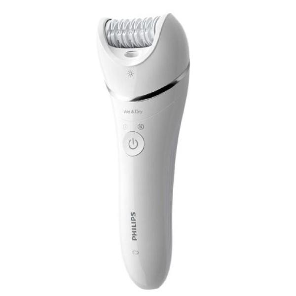 Philips BRE715 00 Depiladora Húmeda y Seca 0.4mm Cabezal Extraíble 5 Accesorios Blanco