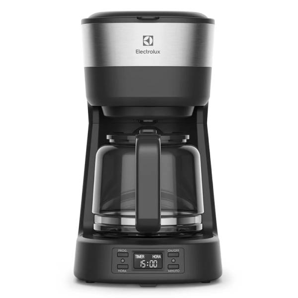 Electrolux ECM25 Cafetera Programable 900W Termo Acero Inoxidable Sistema Antigoteo Negro