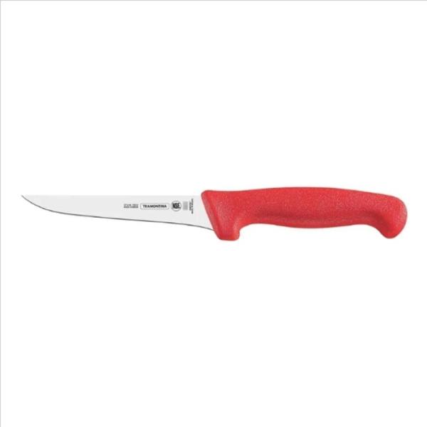 Cuchillo Tramontina 24602-077 7" Deshuesador Acero Inoxidable 13% Cromo Mango Ergonomico Rojo