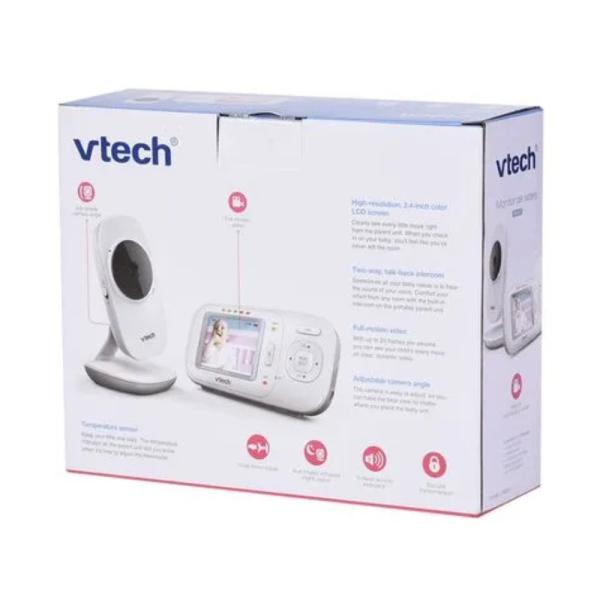 VTech VM2251 Monitor para Bebé Pantalla LCD 2.4” Visión Nocturna WiFi Blanco