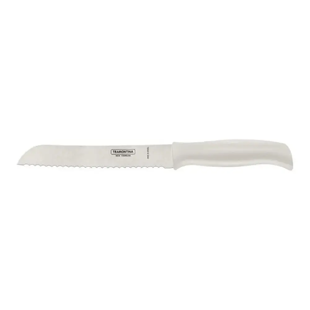 Tramontina 10385038 Cuchillo Pan Hoja Serrada 7" Acero Alta Resistencia Cocina