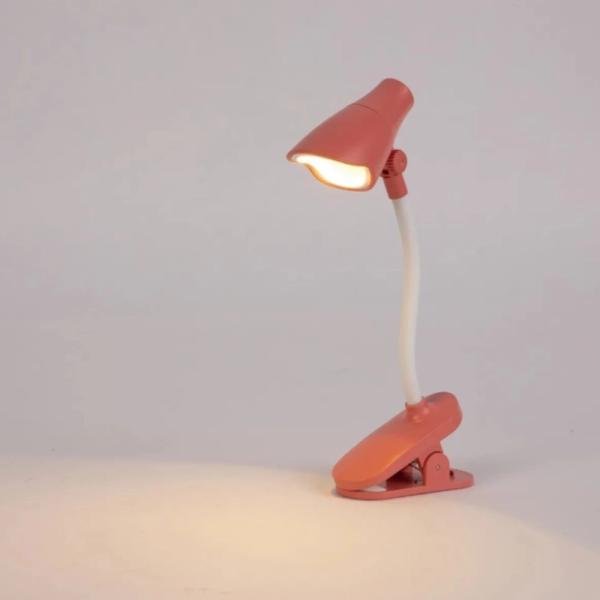 Lámpara de Escritorio Roja DEER LED Diseño Moderno Luz Ajustable Base Compacta Rojo