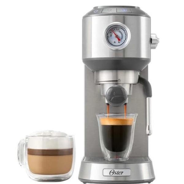 Oster BVSTEM7200 Cafetera Espresso 15 Bares Compacta Sistema Thermoblock Acero