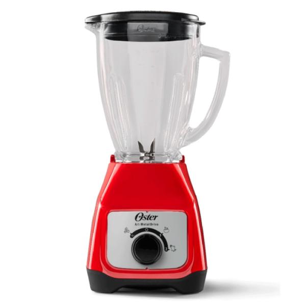 Oster Serie BLSTKAGRRD Licuadora 500W Vaso 1.5L Tecnología All-Metal Drive Rojo