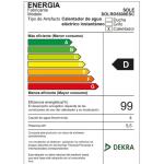 Rapiducha Sole Españolita 5500 5L Acero Inoxidable Termostato Ajustable