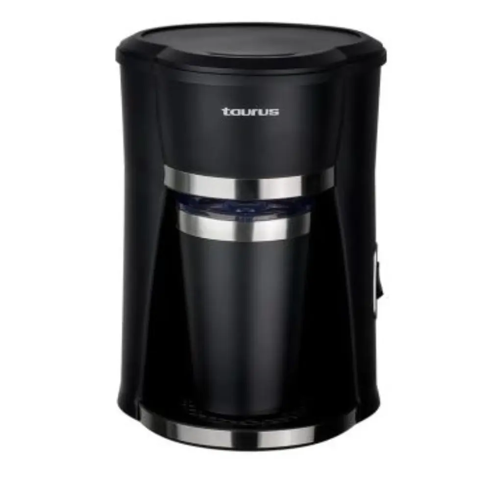 Taurus Personal Coffee 420W Cafetera Compacta Sistema Antigoteo Taza Incluida Negro
