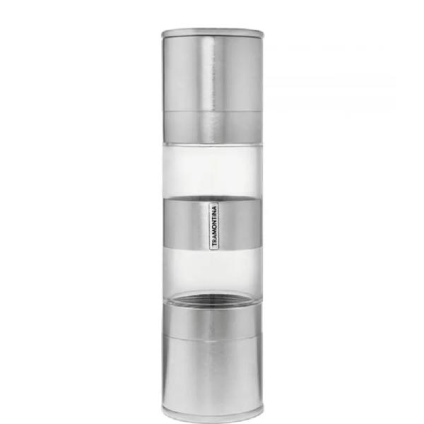 Tramontina 10048020 Moledor Doble Pimienta y Sal Mecanismo Precision Cerámico Cuerpo Metalico 18cm