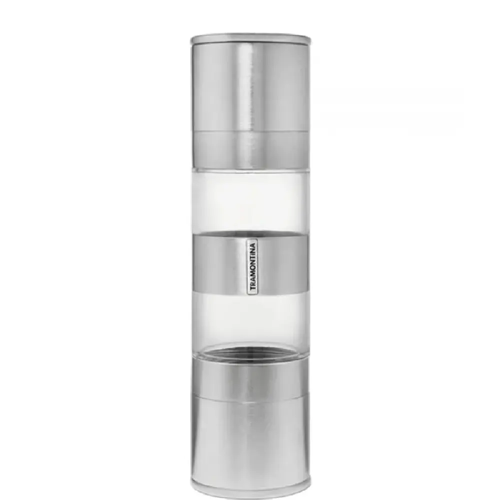 Tramontina 10048020 Moledor Doble Pimienta y Sal Mecanismo Precision Cerámico Cuerpo Metalico 18cm