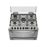 Electrolux 76DXR Cocina 5 Hornillas Doble Horno 90cm Acero Inoxidable Autolimpiante