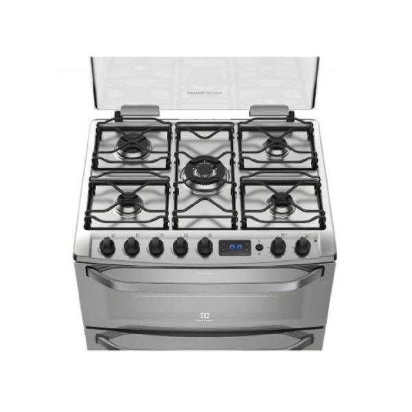 Electrolux 76DXR Cocina 5 Hornillas Doble Horno 90cm Acero Inoxidable Autolimpiante