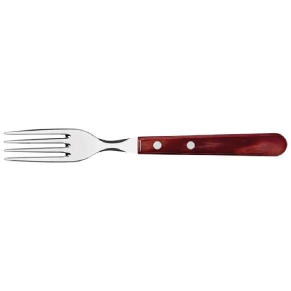 Tramontina Tenedor Pollywood 10158190 20cm Mango Madera Acero Inoxidable Cocina Profesional