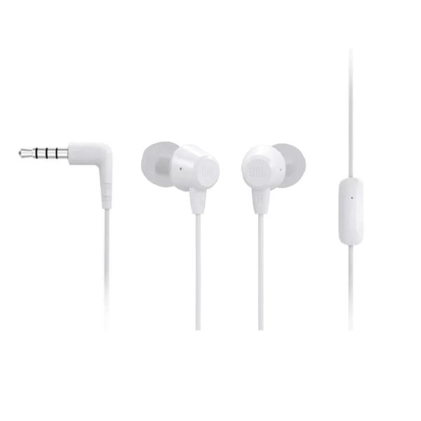 JBL C50HI Auriculares Inalámbricos 20Hz-20kHz Control de Graves Micrófono Integrado Color blanco