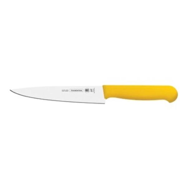 Tramontina Master Cuchillo Carnicero 20cm Hoja Recta Mango Seguro Color Amarillo Intenso