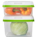 Rubbermaid Contenedor 2114820 2 Piezas 10L Organización Frutas Verduras