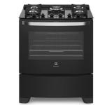 Electrolux 76GS Cocina 5 Hornillas Acero Inoxidable Quemadores Sellados Negro