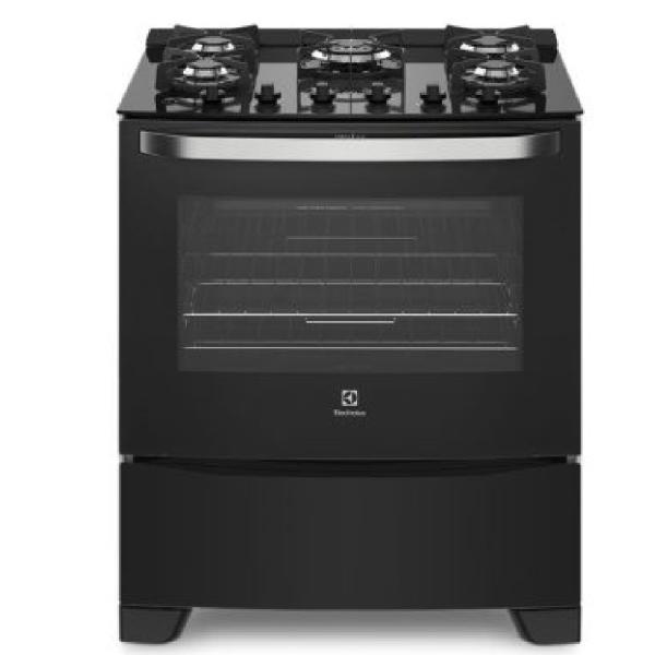 Electrolux 76GS Cocina 5 Hornillas Acero Inoxidable Quemadores Sellados Negro