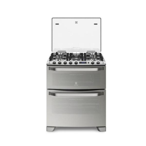 Electrolux 76DXR Cocina 5 Hornillas Doble Horno 90cm Acero Inoxidable Autolimpiante