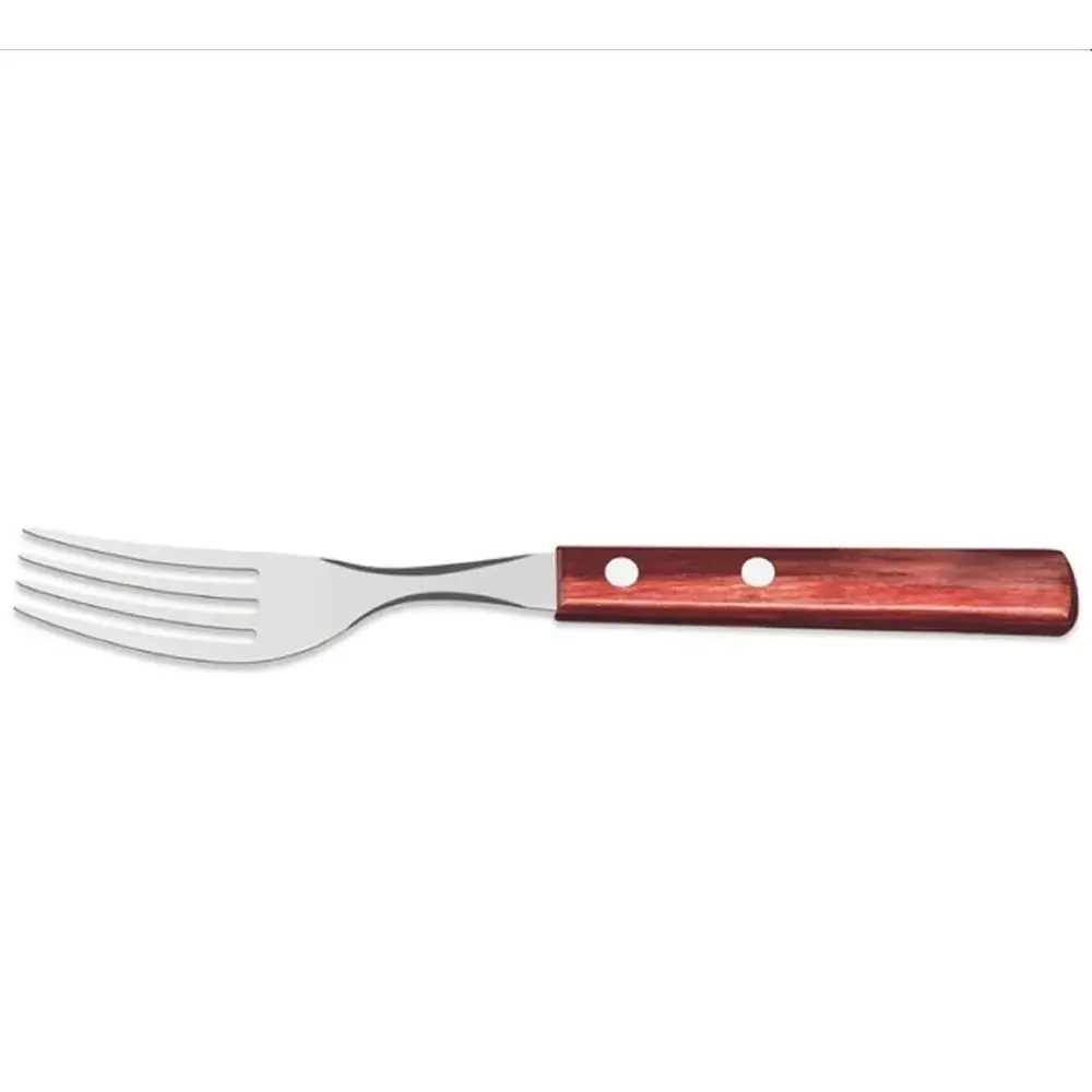 Tenedor Tramontina Polywood 10158100 18/0 Acero Inoxidable Diseño Moderno y Funcional