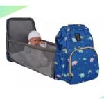 Elefante Mochila Pañalera Convertible 3 en 1 Azul Impermeable