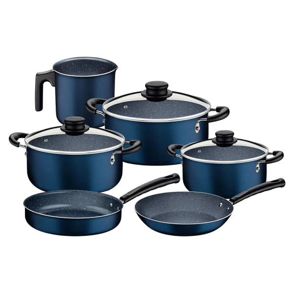 Juego Ollas UYSA X9 Max Azul O28 O24 O18 SR24 S24 1.9L - Cocina Profesional Duradero - 75286019