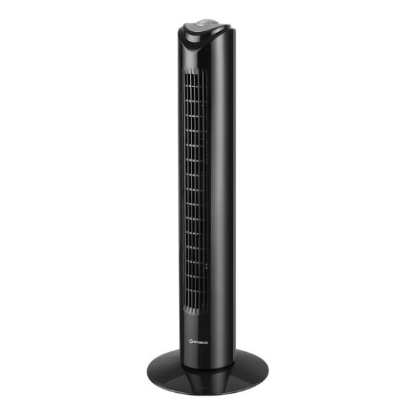 Imaco TF2905 50W Ventilador Torre Oscilación 90° 3 Velocidades Bajo Ruido Negro