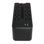 Forza FVR-1222USB 2200VA Regulador de Voltaje 8 Tomas Protección AVR USB Negro