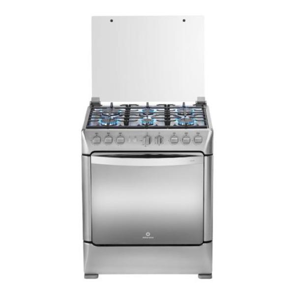 Indurama Galicia Zafiro Cocina a Gas 6 Quemadores 5.5 kW Encendido Eléctrico Parrilla Hierro Fundido