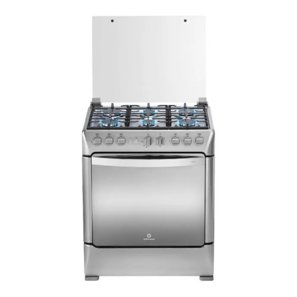 Indurama Galicia Zafiro Cocina a Gas 6 Quemadores 5.5 kW Encendido Eléctrico Parrilla Hierro Fundido