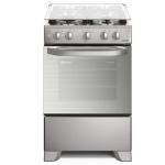Electrolux FE4PMR Cocina 4 Quemadores Efficient VaporBake Triple Llama Plata