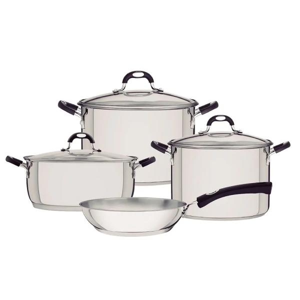 Juego de Ollas Astro X7 7 Piezas Cocina Profesional Cubiertos Silicona Inoxidable