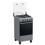 Indurama Cocina a Gas Matisse 4 Hornillas 70 cm Parrilla Continua Encendido Automático Gris