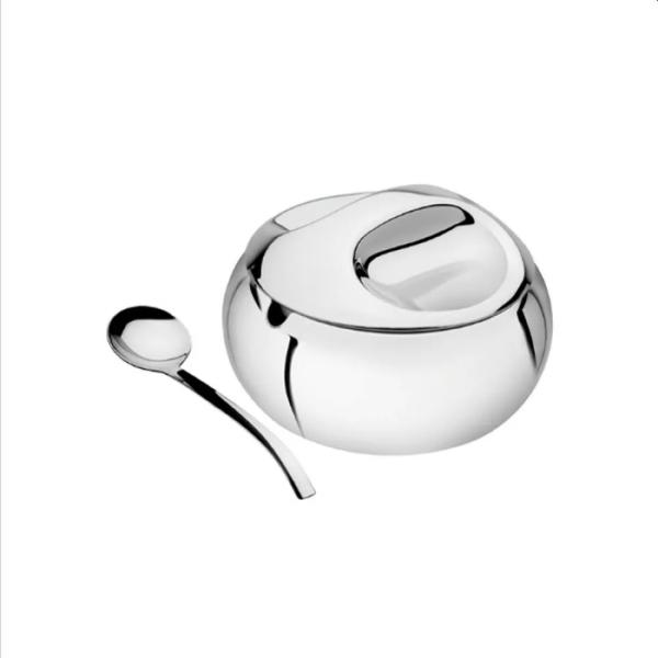 Azucarero Tramontina 300ml Acero Inoxidable 18/10 con Cuchara Incorporada Antiadherente