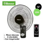 Bossko BK-8452PD 45W 16" Ventilador Techo/Pared Diseño Compacto Control Remoto