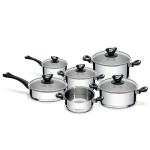 Tramontina New Solar Ollas 11Pz 8.4L Capacidad Acero Inoxidable Cocina Profesional