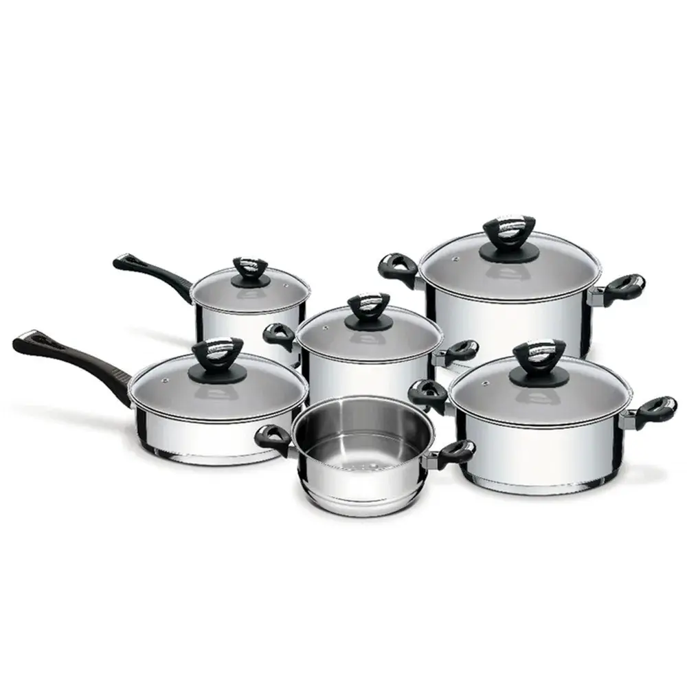 Tramontina New Solar Ollas 11Pz 8.4L Capacidad Acero Inoxidable Cocina Profesional