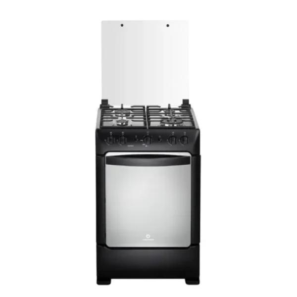Indurama Zafiro Pompeya Cocina 4 Quemadores 5.5 kW Encendido Eléctrico Parrilla Fundida Negro Zafiro