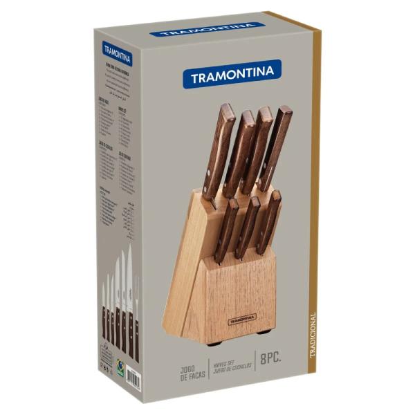 Tramontina Juego de Cuchillos 8 Piezas 22299026 Acero Inoxidable - 22299026