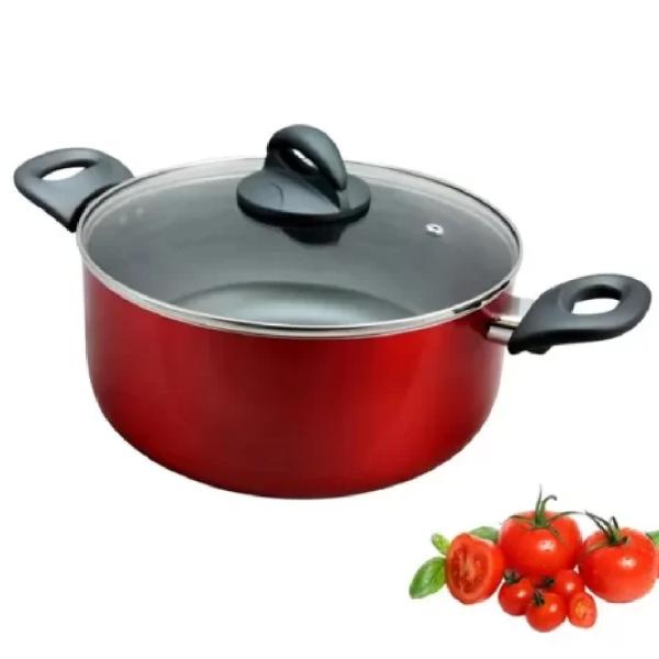 Oster Herscher Roja 25cm 4.7L Capas Antiadherentes Mango Ergonómico Cocina Perfecta