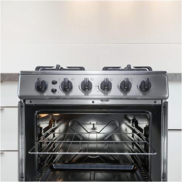 Cocina SOLE COSOL027 60cm 4 Hornillas Acero Inoxidable Encendido Eléctrico Plateado