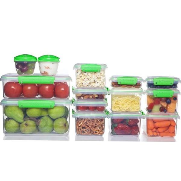 Sistema 65602ZS Set 14 Tuppers Conservación Alimentos 100% Herméticos Libre de BPA Multitamaño