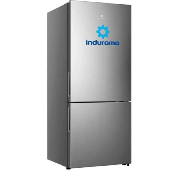 Indurama RI-698 Refrigeradora 404L No Frost Sistema Turbo Cool Inoxidable Plata
