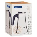 Cafetera Espresso Italiana Clásica 0.35 LT 3 Tazas Sistema Moka Acero Inoxidable Plateado