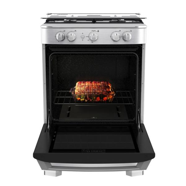 Cocina de Piso a Gas 60 cm Inox Mabe - CMP6035FX1
