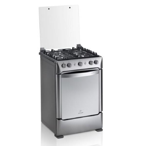 Indurama Granada Zafiro Croma Cocina a Gas 4 Hornillas 70x50cm Encendido Eléctrico Acero Inoxidable